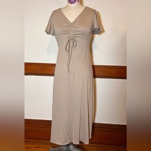 Max studio linen-esque wrinkle free dress